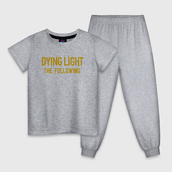 Пижама хлопковая детская Dying light zombie, цвет: меланж