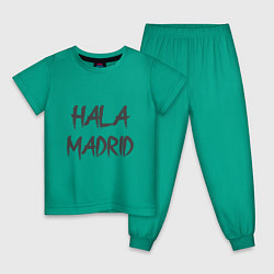 Пижама хлопковая детская Hala - Madrid, цвет: зеленый