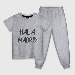 Пижама хлопковая детская Hala - Madrid, цвет: меланж