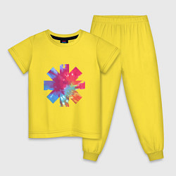 Пижама хлопковая детская RHCP Color, цвет: желтый