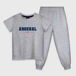 Пижама хлопковая детская Arsenal FC Classic, цвет: меланж