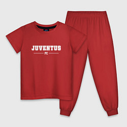 Пижама хлопковая детская Juventus Football Club Классика, цвет: красный