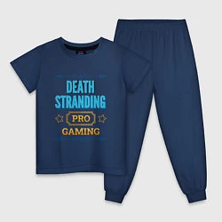 Пижама хлопковая детская Игра Death Stranding PRO Gaming, цвет: тёмно-синий