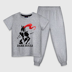 Пижама хлопковая детская Dark Souls, цвет: меланж