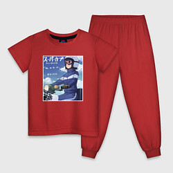 Пижама хлопковая детская Koguma - Супер Каб, цвет: красный