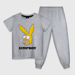 Пижама хлопковая детская Simpboy - rabbit Homer, цвет: меланж