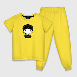 Пижама хлопковая детская Full of woe Adams, цвет: желтый