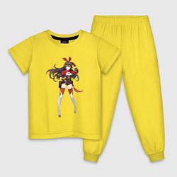 Пижама хлопковая детская Эмбер из Genshin Impact, цвет: желтый