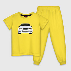 Пижама хлопковая детская Нексия, цвет: желтый