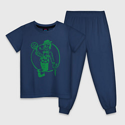 Пижама хлопковая детская Celtics man, цвет: тёмно-синий