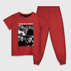 Пижама хлопковая детская Depeche Mode Violator 2, цвет: красный