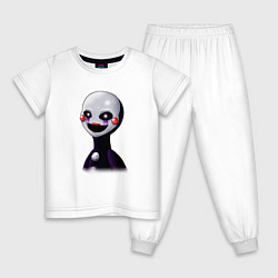 Пижама хлопковая детская FNAF Марионетка, цвет: белый