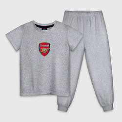 Пижама хлопковая детская Arsenal fc sport club, цвет: меланж