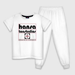 Пижама хлопковая детская Depeche Mode - Hansa tonstudios, цвет: белый