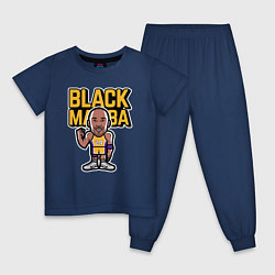 Пижама хлопковая детская Kobe black mamba, цвет: тёмно-синий