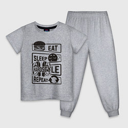 Детская пижама Eat sleep hardstyle