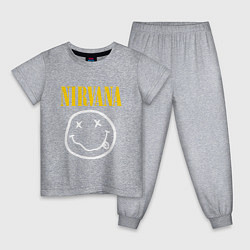 Пижама хлопковая детская Nirvana original, цвет: меланж