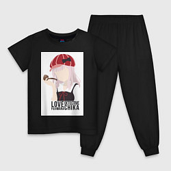 Пижама хлопковая детская Госпожа Кагуя Тика Фудзивара, цвет: черный
