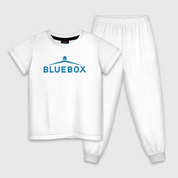 Пижама хлопковая детская Доктор Кто Bluebox, цвет: белый