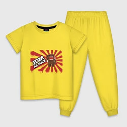 Пижама хлопковая детская DOMO-JDM, цвет: желтый
