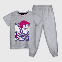 Пижама хлопковая детская Клинок рассекающий демонов Акадза, цвет: меланж