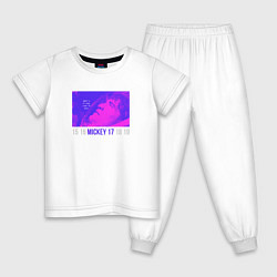 Пижама хлопковая детская Микки - 17, цвет: белый