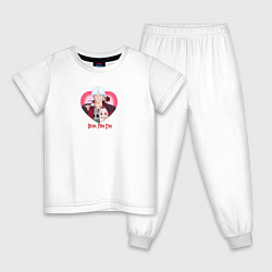 Пижама хлопковая детская Devil May Cry Данте с морженым, цвет: белый