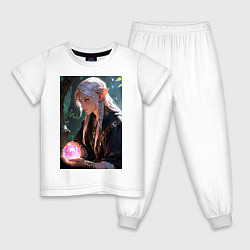 Детская пижама Серьёзная эльфийка с магической сферой