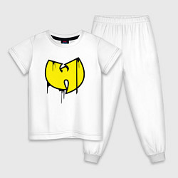 Пижама хлопковая детская Wu-Tang style, цвет: белый