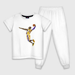 Пижама хлопковая детская Kobe Bryant dunker, цвет: белый