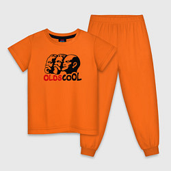 Пижама хлопковая детская Oldscool USSR, цвет: оранжевый