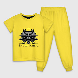 Пижама хлопковая детская The Witcher 3, цвет: желтый