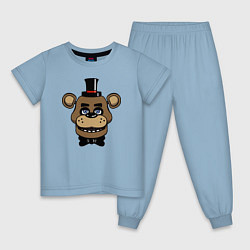 Пижама хлопковая детская Freddy FNAF, цвет: мягкое небо