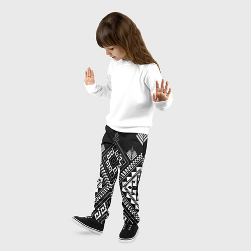 Детские брюки Индейские мотивы / 3D-принт – фото 3