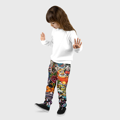 Детские брюки Dsquared tatoo / 3D-принт – фото 3