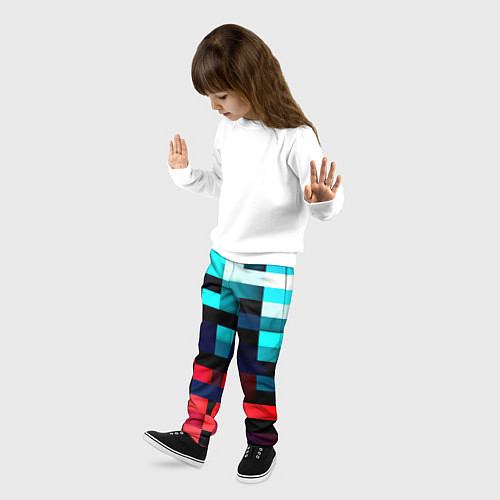 Детские брюки Pixel Color / 3D-принт – фото 3