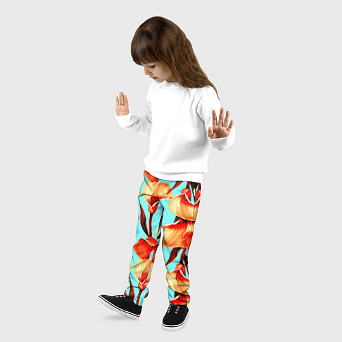 Детские брюки Summer Flowers / 3D-принт – фото 3