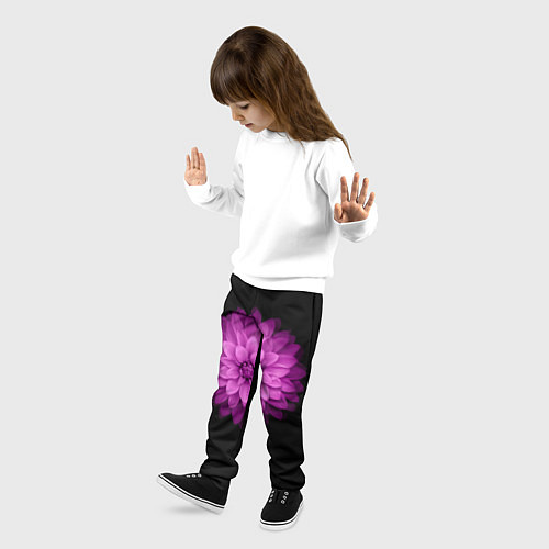 Детские брюки Violet Flower / 3D-принт – фото 3