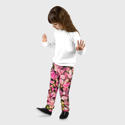 Детские брюки Розовый рай / 3D-принт – фото 3