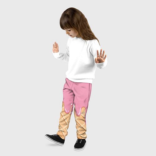 Детские брюки Я Клубничный Рожок / 3D-принт – фото 3