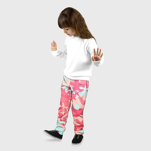 Детские брюки Black Milk: pink / 3D-принт – фото 3