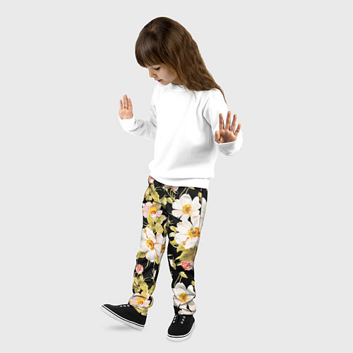 Детские брюки Розы и бутоны / 3D-принт – фото 3