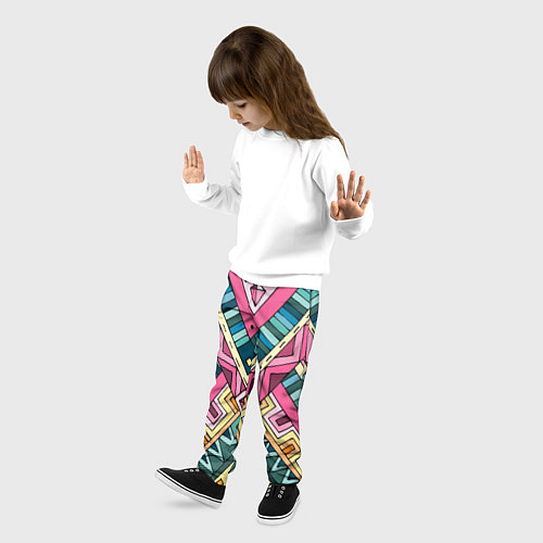 Детские брюки Этнический стиль / 3D-принт – фото 3
