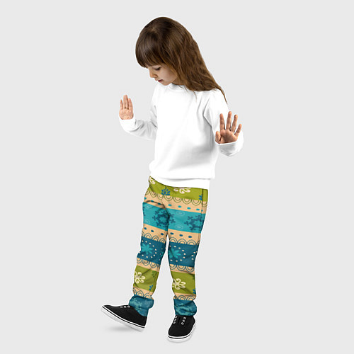 Детские брюки Индийский узор / 3D-принт – фото 3