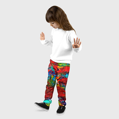 Детские брюки Разводы абстракции / 3D-принт – фото 3