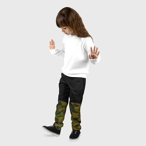 Детские брюки Лесной Камуфляж 1 / 3D-принт – фото 3