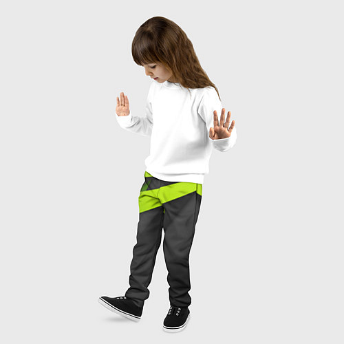 Детские брюки Спортивная геометрия 6 / 3D-принт – фото 3