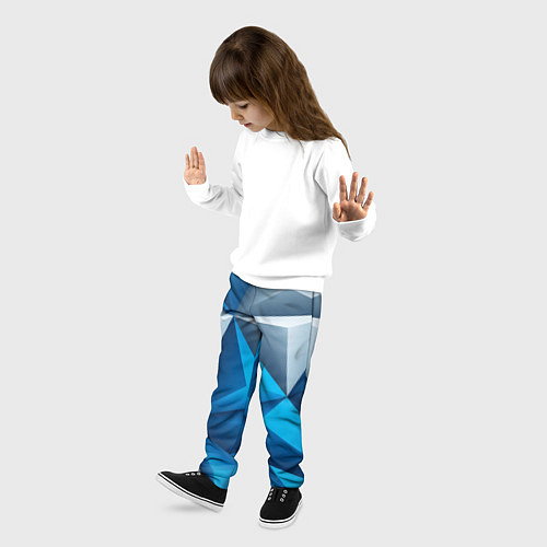 Детские брюки Ледяная Абстракция / 3D-принт – фото 3