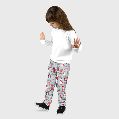 Детские брюки Рождественская Милота / 3D-принт – фото 3