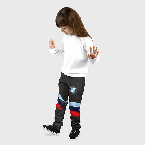 Детские брюки Бмв Bmw Black / 3D-принт – фото 3